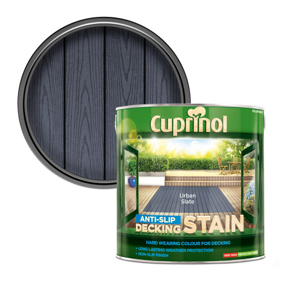 Cuprinol Anti-Slip Deck 2.5L Stain Slate Cuprinol Anti-Slip Deck 2.5L Stain Slate