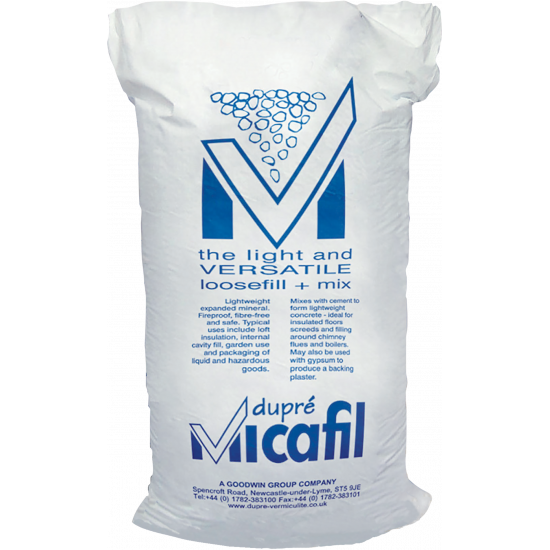 Dupre Vermiculite Loose Fill Insulation 7.5kg Bag Dupre Vermiculite Loose Fill Insulation 7.5kg Bag