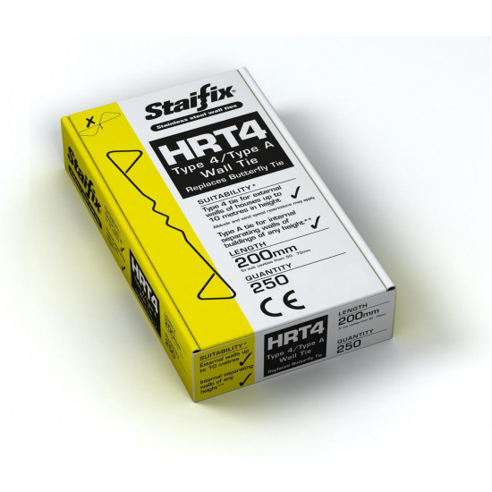 Staifix HRT4 Type 4/TYPE A Housing Tie 200mm Box 250 Staifix HRT4 Type 4/TYPE A Housing Tie 200mm Box 250