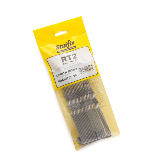 Staifix RT2 Type 2 General Purpose Wall Tie 200mm Bag 20