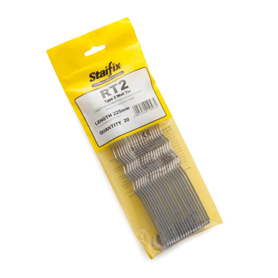 Staifix RT2 Type 2 General Purpose Wall Tie 225mm Bag 20 Staifix RT2 Type 2 General Purpose Wall Tie 225mm Bag 20