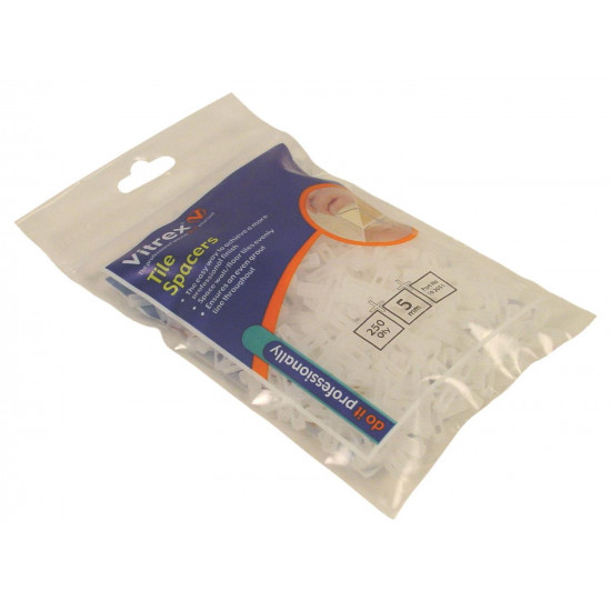 Vitrex Tile Spacers 5mm Pack 250 Vitrex Tile Spacers 5mm Pack 250