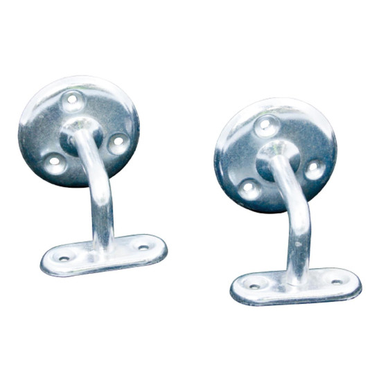  Handrail Brackets Zinc Plated 63mm Pack of 2