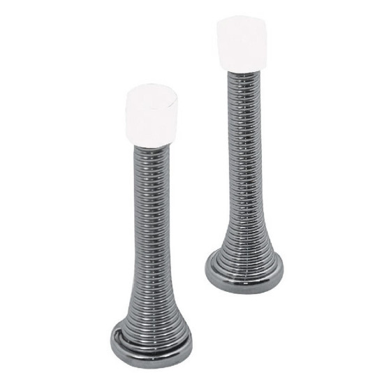 Spring Door Stop Chrome 2 Pack Spring Door Stop Chrome 2 Pack