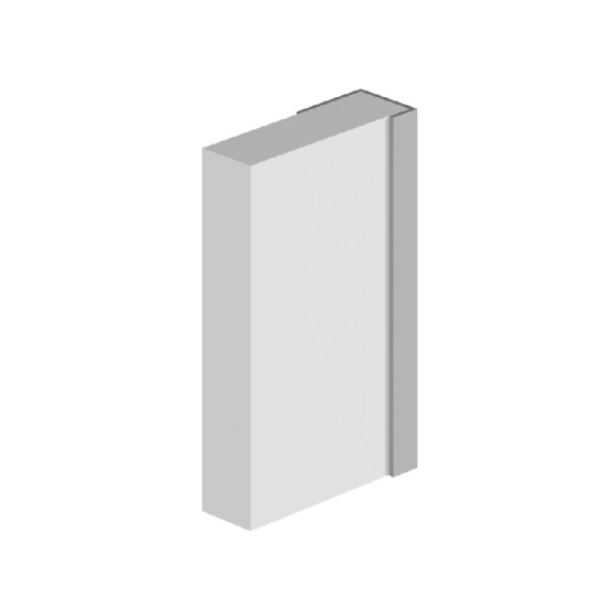 Multipanel Wall Panel Profile Type C - End Cap Profile White Multipanel Wall Panel Profile Type C - End Cap Profile White