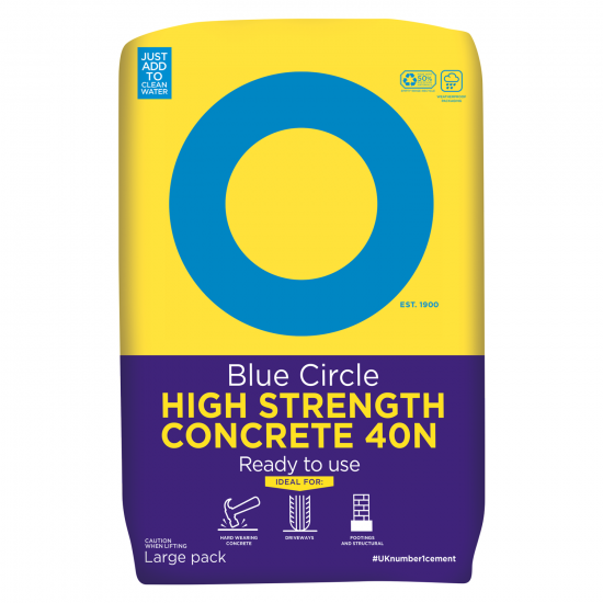 Blue Circle High Strength 40N Ready to Use Concrete 20kg Blue Circle High Strength 40N Ready to Use Concrete 20kg