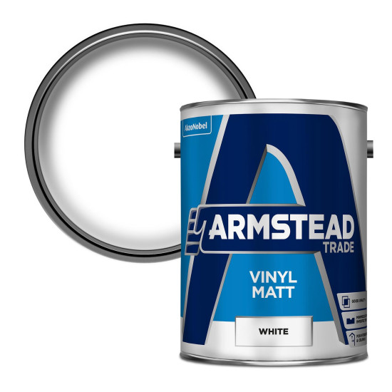 Armstead Trade Vinyl Matt 5L White Armstead Trade Vinyl Matt 5L White