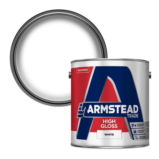 Armstead Trade High Gloss 2.5L White Armstead Trade High Gloss 2.5L White