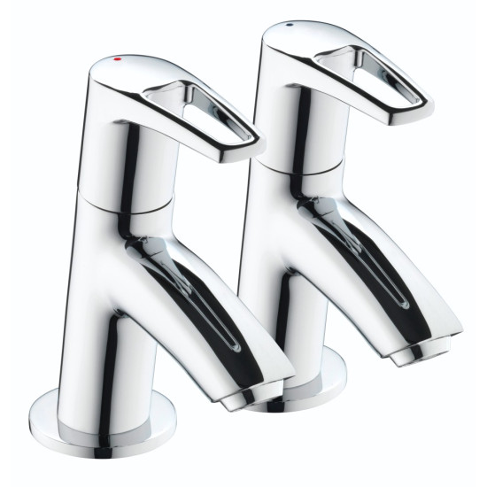 Bristan Smile Basin Taps - Chrome Bristan Smile Basin Taps - Chrome