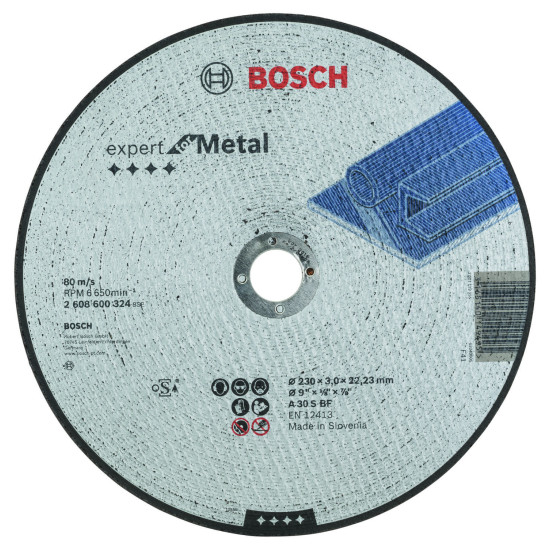 Bosch Metal Cutting Disc 230 x 22.2 x 3mm 2608600324
