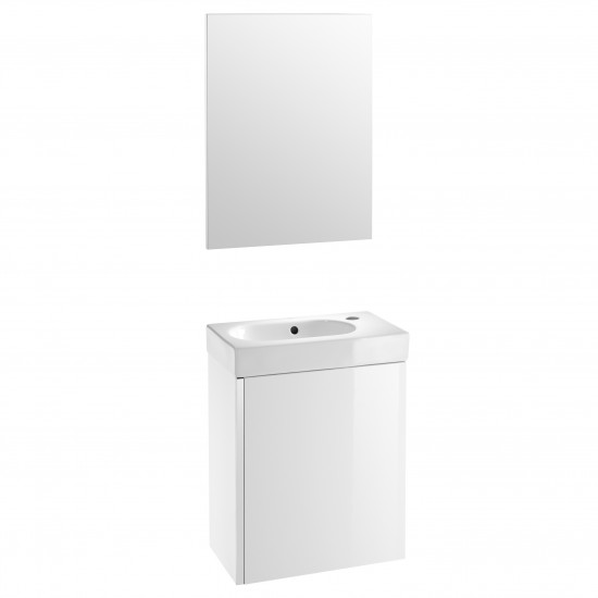 Roca Mini Vanity Pack With Mirror 450 White Roca Mini Vanity Pack With Mirror 450 White