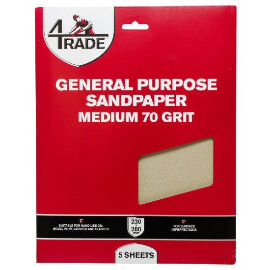 General Purpose Sandpaper 5 Pack Medium General Purpose Sandpaper 5 Pack Medium