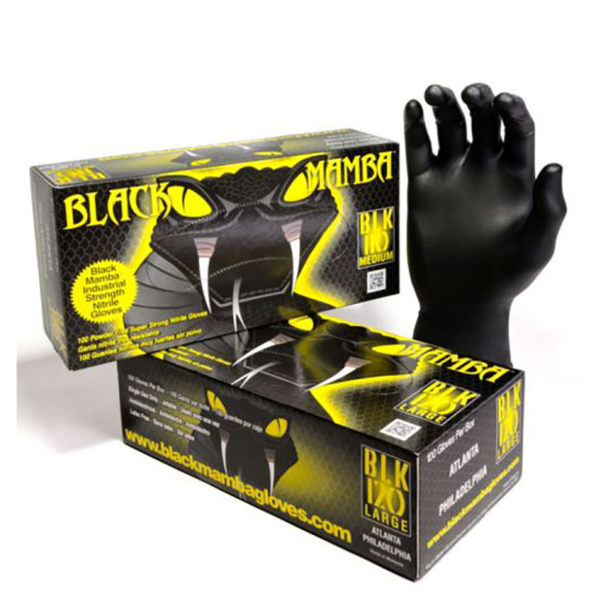 Black Mamba Nitrile Gloves XL Box 100 Black Mamba Nitrile Gloves XL Box 100