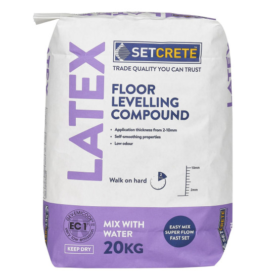 Setcrete Latex Floor Levelling Compound 20kg T0603E5A Setcrete Latex Floor Levelling Compound 20kg T0603E5A