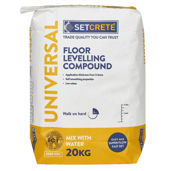 Setcrete Universal Floor Levelling Compound 20kg T0601E5A Setcrete Universal Floor Levelling Compound 20kg T0601E5A