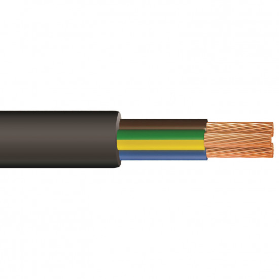 TIME 3 Core Round Flexible Cable 3183Y 1.5mm² Black 100M TIME 3 Core Round Flexible Cable 3183Y 1.5mm² Black 100M