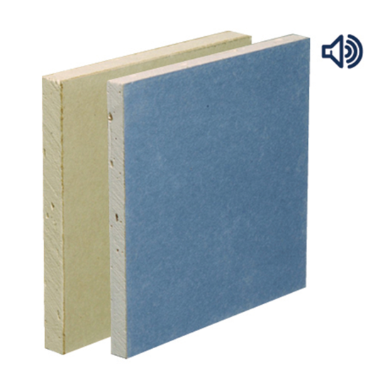 British Gypsum Gyproc Soundbloc F Plasterboard Tapered Edge 15mm 2400mm x 120... British Gypsum Gyproc Soundbloc F Plasterboard Tapered Edge 15mm 2400mm x 120...