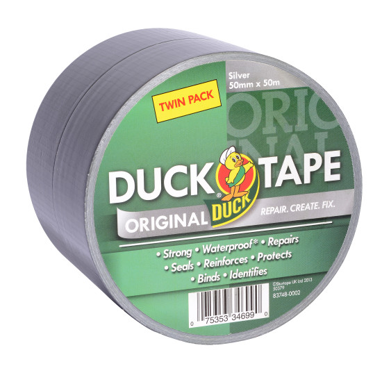 Duck Tape Original Twin Pack Silver 50mm x 50M Duck Tape Original Twin Pack Silver 50mm x 50M