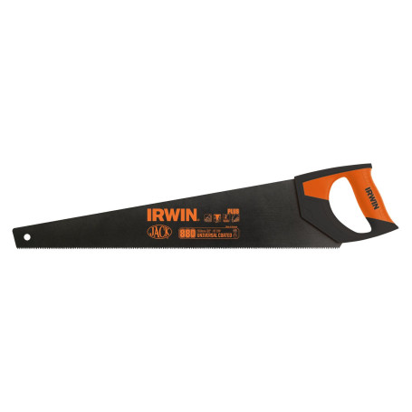 Irwin Plus Universal Coated Handsaw 550mm/22in 8T/9P Orange Handle Irwin Plus Universal Coated Handsaw 550mm/22in 8T/9P Orange Handle