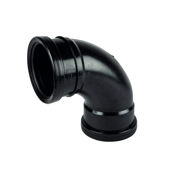 Wavin OsmaSoil D/S tight radius bend 87.5° 110m black Wavin OsmaSoil D/S tight radius bend 87.5° 110m black