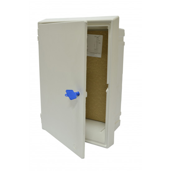 Mitra Flush Electric Meter Box White Box and Door Mitra Flush Electric Meter Box White Box and Door