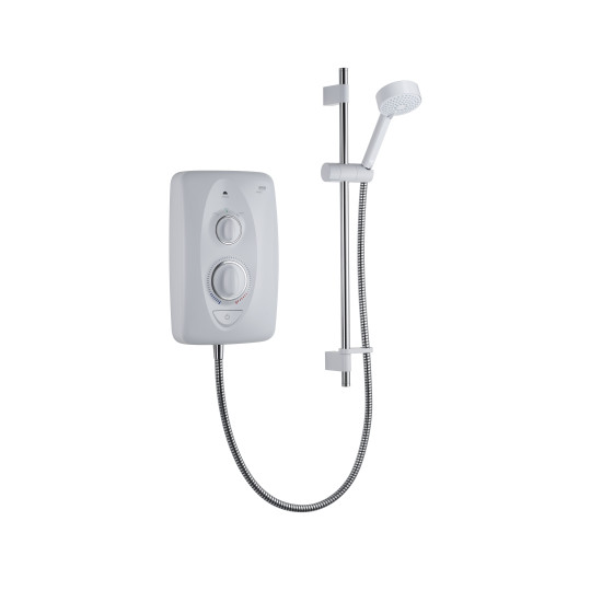 Mira Jump Multi-Fit Electric Shower 10.8kw in White/Chrome 1.1778.012 Mira Jump Multi-Fit Electric Shower 10.8kw in White/Chrome 1.1778.012