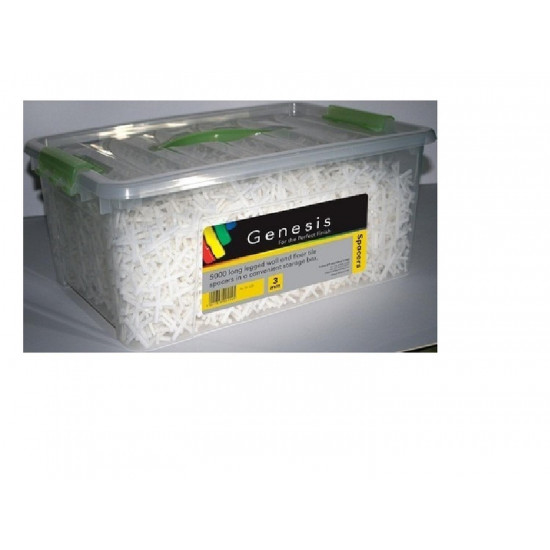 Genesis 538 3mm Wall Tile Spacers Cross Tub x 5000 Genesis 538 3mm Wall Tile Spacers Cross Tub x 5000