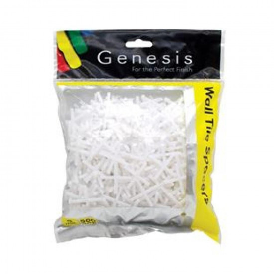 Genesis 536 3mm Wall Tile Spacers Cross Pack x 500 Genesis 536 3mm Wall Tile Spacers Cross Pack x 500