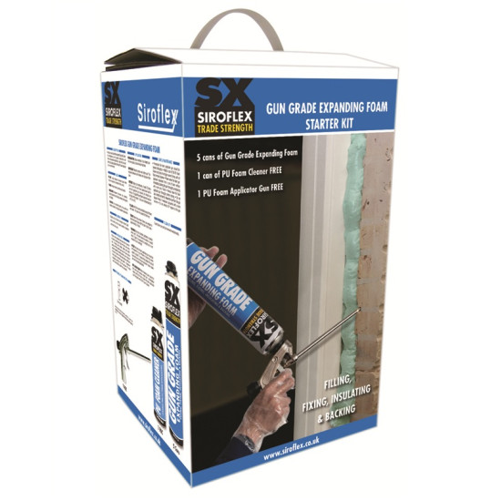 SX Gun Grade Expanding Foam Starter Kit SX Gun Grade Expanding Foam Starter Kit
