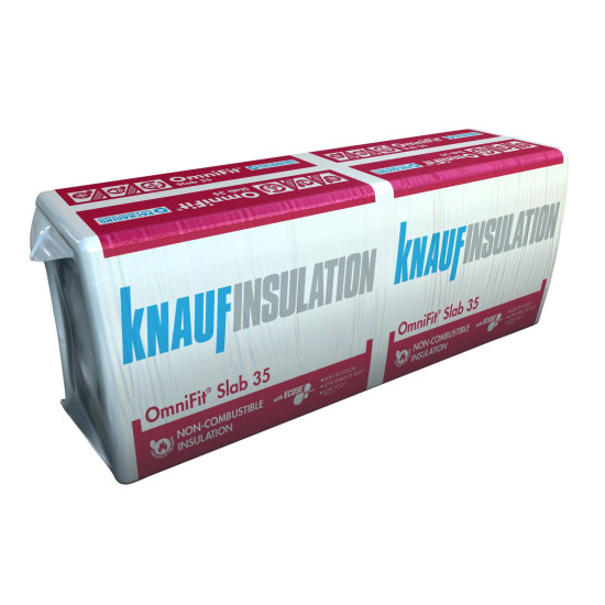 Knauf Insulation OmniFit Insulation Slab 1200mm x 600mm x 100mm Knauf Insulation OmniFit Insulation Slab 1200mm x 600mm x 100mm