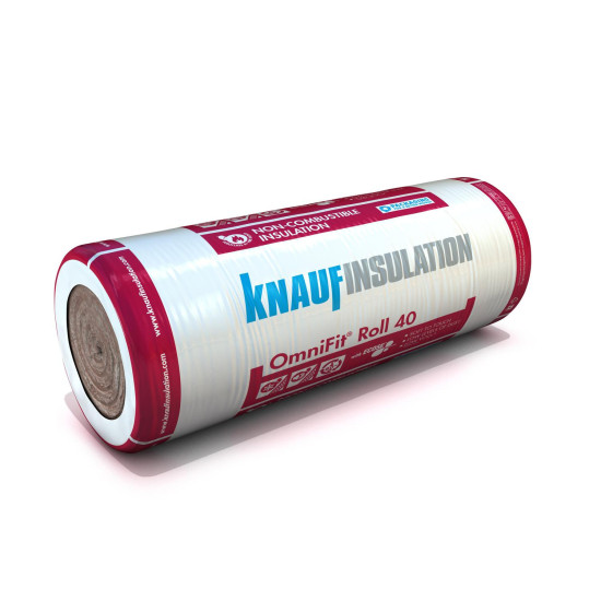 Knauf Insulation OmniFit Insulation Roll 6860mm x 1200mm x 100mm Knauf Insulation OmniFit Insulation Roll 6860mm x 1200mm x 100mm