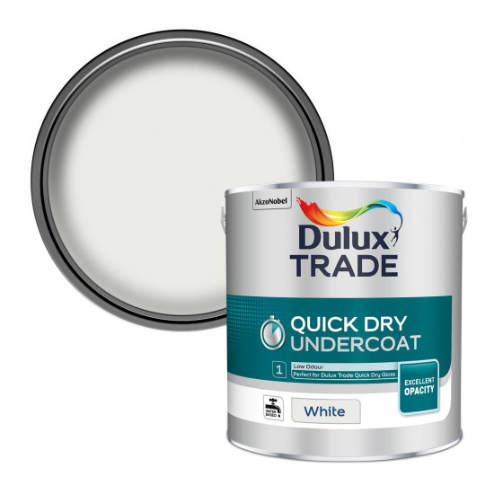 Dulux Trade Quick Dry Undercoat 2.5L White Dulux Trade Quick Dry Undercoat 2.5L White