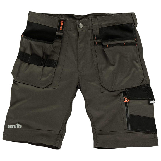 Scruffs Slate Trade Work Shorts 30in