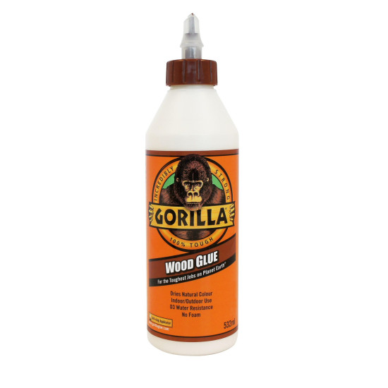 Gorilla Wood Glue 532ml PVA Internal & External Gorilla Wood Glue 532ml PVA Internal & External