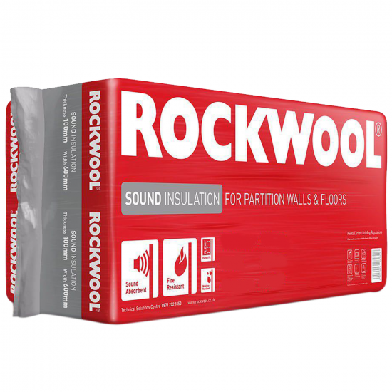 Rockwool Sound Insulation Slab 1200 x 400 x 100mm 2.88m2 Rockwool Sound Insulation Slab 1200 x 400 x 100mm 2.88m2