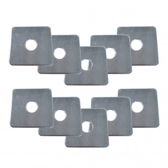 M12 x 50 Square Plate Washers Bright Zinc Plated Qty 10 M12 x 50 Square Plate Washers Bright Zinc Plated Qty 10
