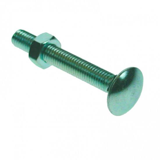 Bolt & Nut M8 x 50 Din Cup Square Hexagon Bright Zinc Plated PK5 Bolt & Nut M8 x 50 Din Cup Square Hexagon Bright Zinc Plated PK5