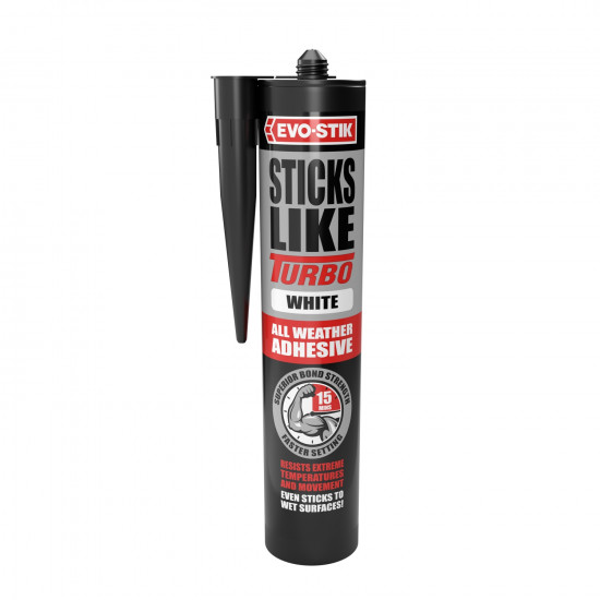 Evo-Stik Sticks Like Turbo White 290ml Evo-Stik Sticks Like Turbo White 290ml