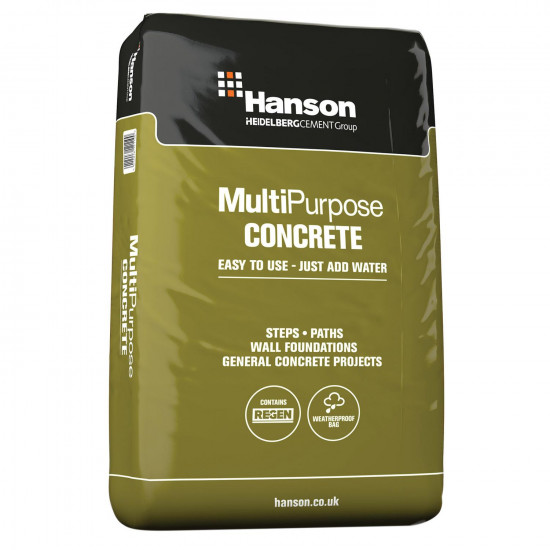Hanson Maxipack Multi Purpose Concrete in Plastic Bag 20kg Hanson Maxipack Multi Purpose Concrete in Plastic Bag 20kg