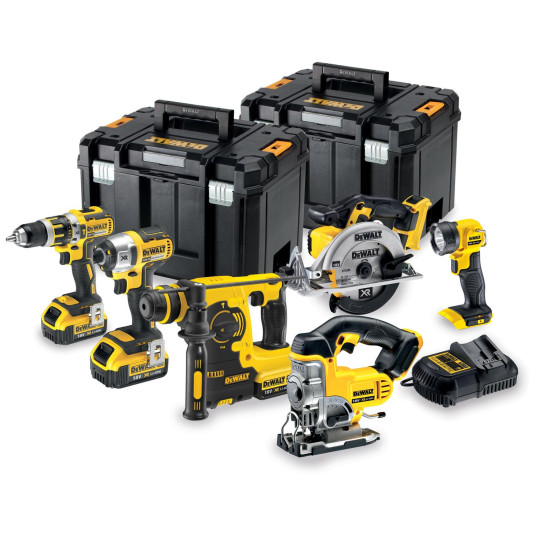 DEWALT 18V XR Brushless 6 Piece Power Tool Kit DEWALT 18V XR Brushless 6 Piece Power Tool Kit