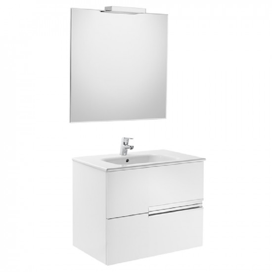 Roca VICTORIA-N Pack 700 2 Drawer Gloss White Roca VICTORIA-N Pack 700 2 Drawer Gloss White