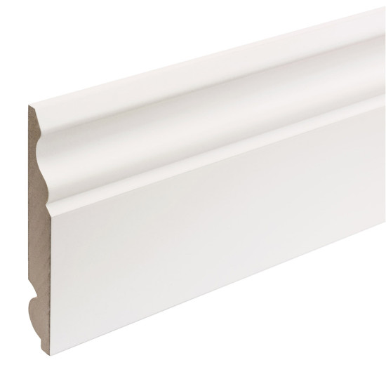 MDF Painted Truprofile Torus/Ogee Skirting 18 x 144mm x 4.4m MDF Painted Truprofile Torus/Ogee Skirting 18 x 144mm x 4.4m