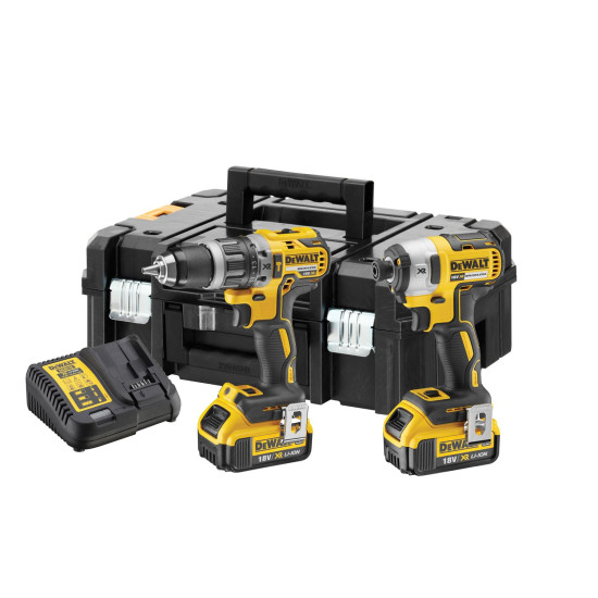 Dewalt 18v Xr Compact Brushless Combi & Impact Drill Twin Pack Dck266m2t-gb Dewalt 18v Xr Compact Brushless Combi & Impact Drill Twin Pack Dck266m2t-gb