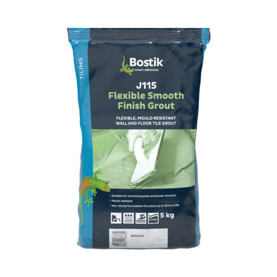 Bostik J115 Smooth Finish White Grout 5kg Bostik J115 Smooth Finish White Grout 5kg
