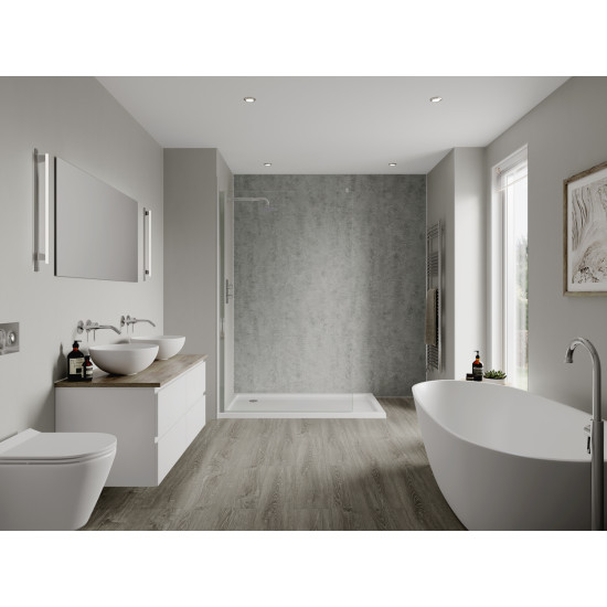 Multipanel Linda Barker Bathroom Wall Panel Unlipped Concrete Elements 8830
