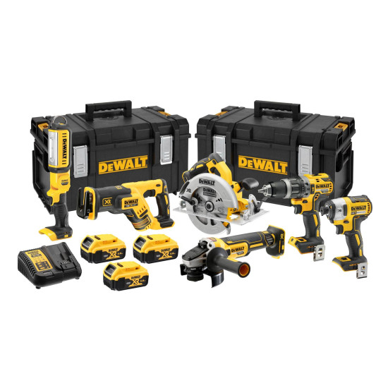 DeWalt 18V Xr Brushless Compact 6 Piece Kit DCK623P3-GB DeWalt 18V Xr Brushless Compact 6 Piece Kit DCK623P3-GB
