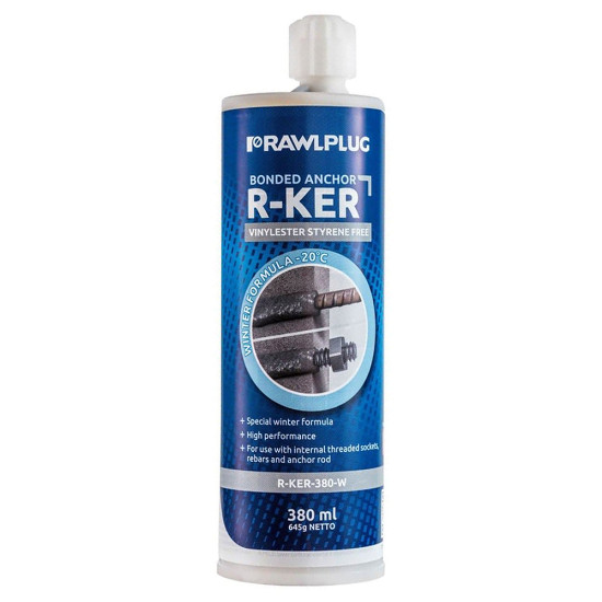 Rawlplug 380ml Vinylester Resin Anchor Cartridge Winter Rapid-cure