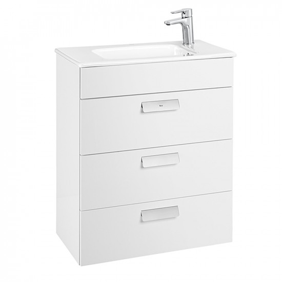 Roca Debba Basin Unit 605 x 360 3 Drawers Gloss White Roca Debba Basin Unit 605 x 360 3 Drawers Gloss White