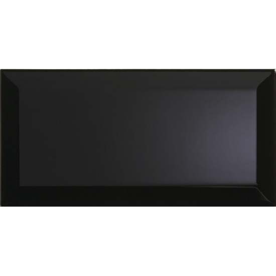 Macy Black Ceramic Wall Tile 100 x 200mm - Qty 50