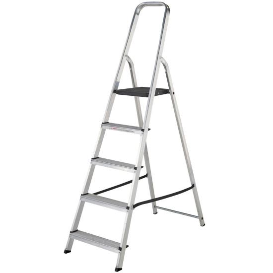 Werner 7400518L Stepladder 5 Tread High Handrail Werner 7400518L Stepladder 5 Tread High Handrail